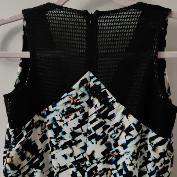 Vince Camuto Abstract Sleeveless Jumpsuit Size 0P Dopamine Prints Retrogirl - Picture 4 of 9